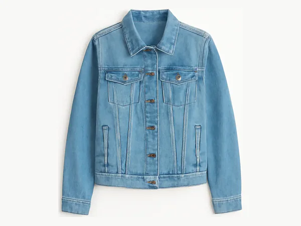 Klassische blaue Jeansjacke