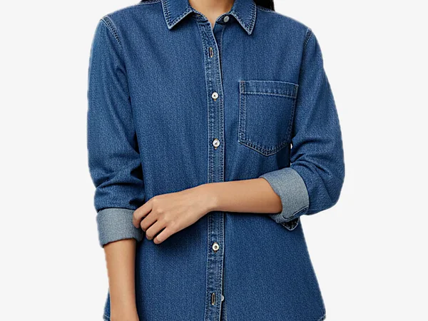 Blaues Jeanshemd