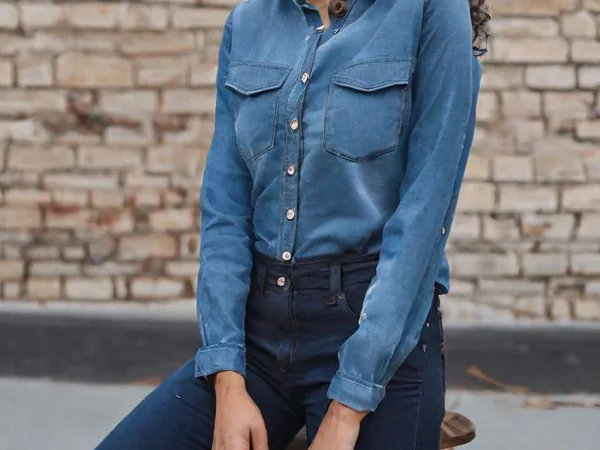 Chambray-Hemd