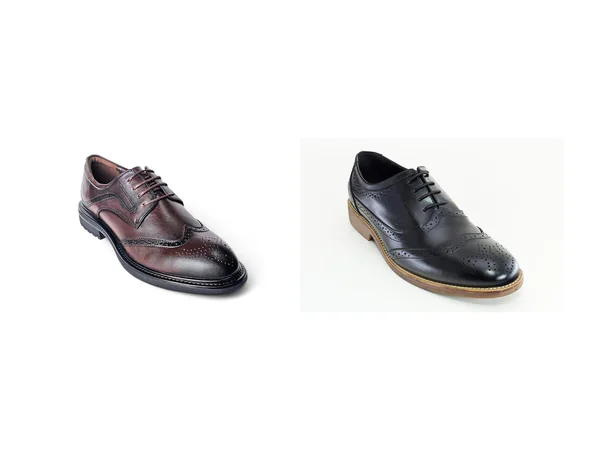 Derby-Schuhe in Braun und Schwarz