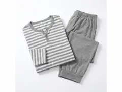 Gestreepte henley-loungeset
